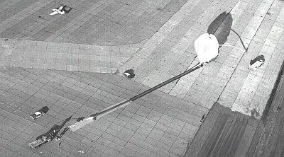 Preparativos para el lanzamiento de un globo de la NASA
