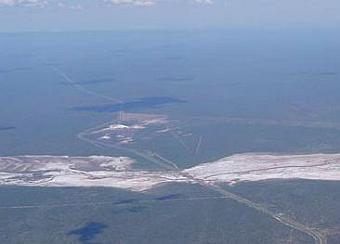 Imagen aerea de Chamical desde un parapente. Gentileza de Magic 7 (https://www.magic7.com.ar)