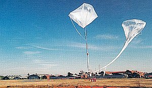 Launching of a stratospheric balloon from the Virgen del Camino airport in LeÃ³n