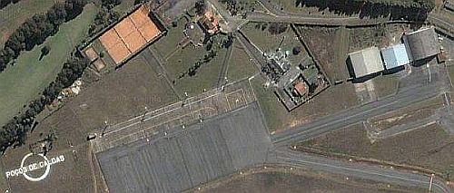 Aerial view of Po&ccedil;os de Caldas airport