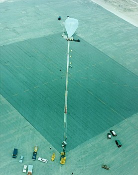 View of the legendary building 850 in Holloman AFB. It was the place where all balloon activities were coordinated